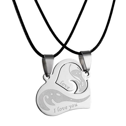 Fako Bijoux® - Vriendschapsketting - RVS - Harten Wave, Sieraden, Tassen en Uiterlijk, Kettingen, Verzenden