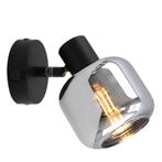 Zwarte wandspot Craig, glas, modern, Huis en Inrichting, Lampen | Wandlampen, Ophalen of Verzenden, Nieuw, Glas, Modern