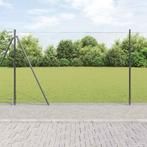 vidaXL Afrasteringspaal Grijs 10 x 1,5 m (36 mm gaas) Staal, Tuin en Terras, Verzenden, Nieuw, IJzer