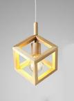 Houten Design Hanglamp, E27 Fitting, 20x16cm, Naturel tweedehands  Joure
