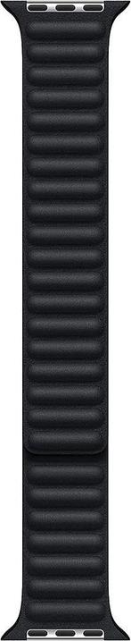Apple 38/40/41 mm Leren armband S/M zwart, Verzenden, Zo goed als nieuw