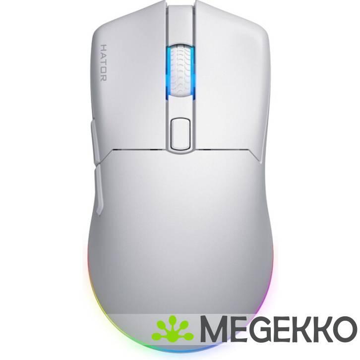 HATOR Pulsar 3 Wireless RGB Wit, Computers en Software, Muizen, Nieuw, Verzenden