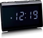 Wekkerradio - Digitale wekker - Alarmklok - Zwart - Lenco -, Verzenden, Zo goed als nieuw