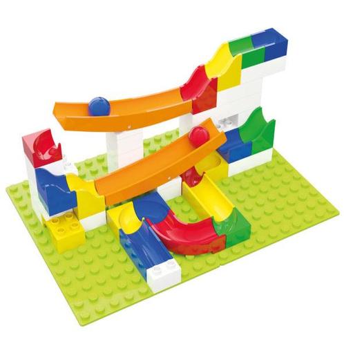 Hubelino knikkerbaan aanvulset met wip wap - 45 delig, Kinderen en Baby's, Speelgoed | Duplo en Lego, Nieuw, Verzenden