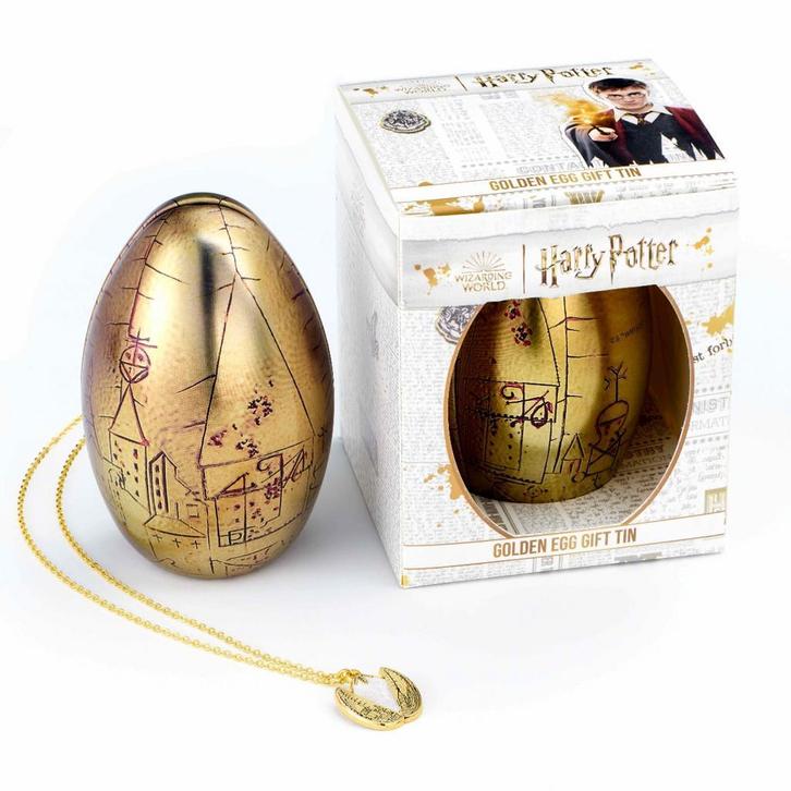 Harry Potter Boxed Golden Egg Gift Tin with Necklace, Verzamelen, Harry Potter, Gebruiksvoorwerp, Nieuw, Verzenden
