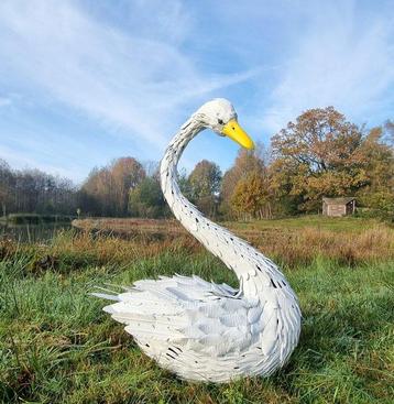 Figuur - Lifelike swan - IJzer beschikbaar voor biedingen