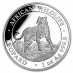Somalia Leopard 1 oz 2022 (30.000 oplage), Verzenden, Overige landen, Losse munt, Zilver