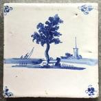 Tegel (4) - Bomen ! - 1650-1700 - Antieke Delftse Tegels