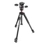 Manfrotto MK190X3-3W1 aluminium statiefkit | Outlet model, Verzenden, Gebruikt