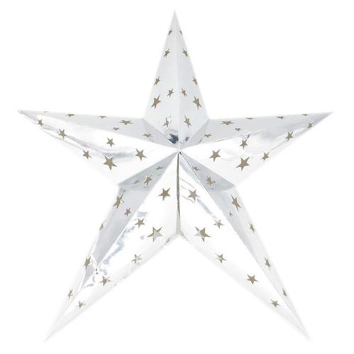 Zilveren kerststerren 60 cm - Kerststerren, Diversen, Kerst, Verzenden