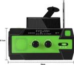 2dekans | Solar Radio - Crank Radio 4000mAh - Solar Hand, Ophalen of Verzenden, Zo goed als nieuw