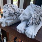 sculptuur, Coppia leoni - 17 cm - Paartje leeuwen Canova -