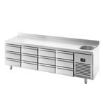 GGM Gastro | Koelwerkbank Premium PLUS - 2452x600mm - met 1, Verzenden, Nieuw in verpakking