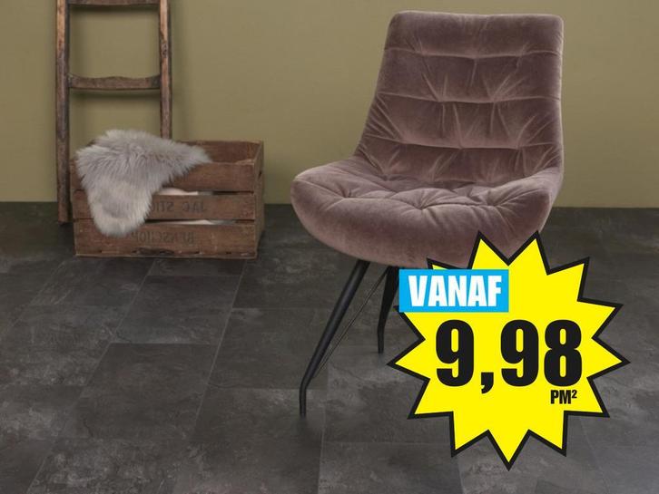 LEEGVERKOOP | Klik-PVC in grijze betonlook vanaf €9,98, Huis en Inrichting, Stoffering | Vloerbedekking, Wit, Crème, Beige, Bruin