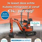 Kubota U10-5 (vanaf €12,- per dag + 3 jaar garantie), Zakelijke goederen, Ophalen of Verzenden, Graafmachine