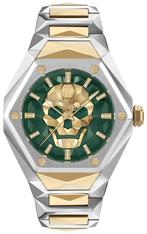 Philipp Plein PWPWA0724 The Skull Spikes horloge, Overige merken, Staal, Staal, Verzenden