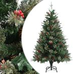 vidaXL Kerstboom met dennenappels 120 cm PVC en PE groen, Verzenden, Nieuw