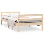 Houten bed massief grenen 75x190 | retourdeal 53% korting, Verstelbaar, Bruin, Nieuw, Minimalistisch