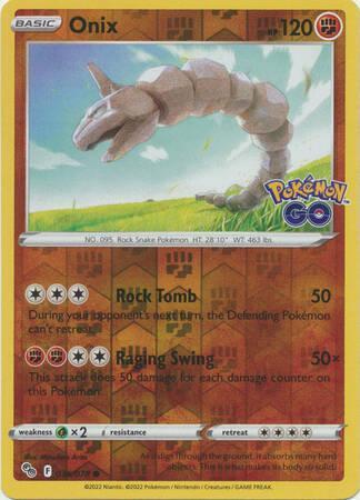 Onix 036/078 Reverse Holo  Pokémon Go, Hobby en Vrije tijd, Verzamelkaartspellen | Pokémon, Losse kaart, Nieuw, Foil, Ophalen of Verzenden