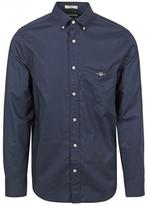 Gant Casual Overhemd Poplin Navy maat 5XL Heren, Verzenden, Nieuw, Blauw, Gant