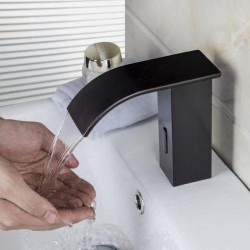 Sensorkraan type Barre design watervalkraan olie brons, Doe-het-zelf en Verbouw, Sanitair, Nieuw, Verzenden