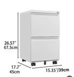 Afsluitbare mobiele archiefkast met 2 lades, Verzenden, Nieuw