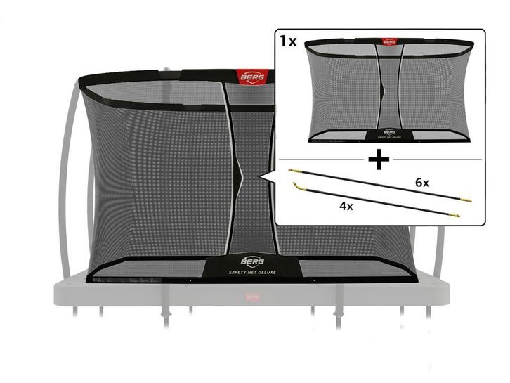 Fiberglass palen veiligheidsnet 330x220 cm, Kinderen en Baby's, Speelgoed | Buiten | Trampolines, Nieuw, Ophalen of Verzenden
