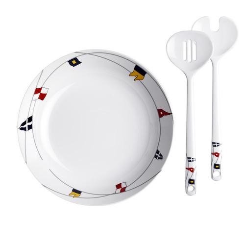 Scheepsservies Regata Saladeschaal met saladebestek, Watersport en Boten, Accessoires en Onderhoud, Nieuw, Ophalen of Verzenden