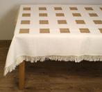 Tafelkleed Tibet crème + blokken -div. afmetingen en kleuren, Ophalen of Verzenden, Nieuw, Rechthoek, Binnen