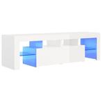 TV Meubel Wit Hoogglans LED 140cm | Retourdeal | 74% Korting, Ophalen of Verzenden, Nieuw