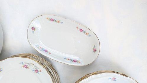 RIchard Ginori - Tafelservies voor 6 (22) - Goud, Porselein, Antiek en Kunst, Antiek | Meubels | Tafels
