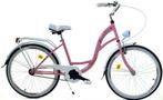 Meisjesfiets - 24 inch - robuust -  wit roze - Dallas Bike, Ophalen of Verzenden, Nieuw