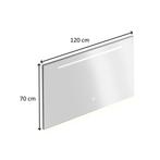 Badkamerspiegel Xenz Bardolino 120x70 cm met Horizontale, Ophalen of Verzenden, Nieuw