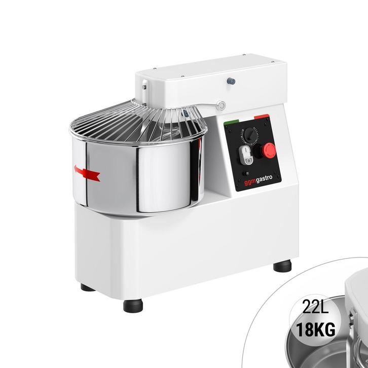GGM Gastro | Deegkneedmachine / Spiraalkneder - 22L / 18kg |, Witgoed en Apparatuur, Keukenmixers, Verzenden