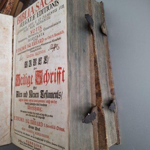 Biblia Sacra vulgatae editionis, - 1726, Antiek en Kunst, Antiek | Boeken en Bijbels