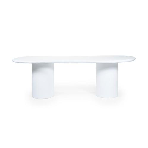 *WOONWINKEL* By-Boo Seki Organische Eettafel Wit Magnesium O, Huis en Inrichting, Tafels | Eettafels, Nieuw, Verzenden