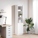 vidaXL buffetkast 37,5x35x180 cm spaanplaat wit, Verzenden, Nieuw, Overige houtsoorten