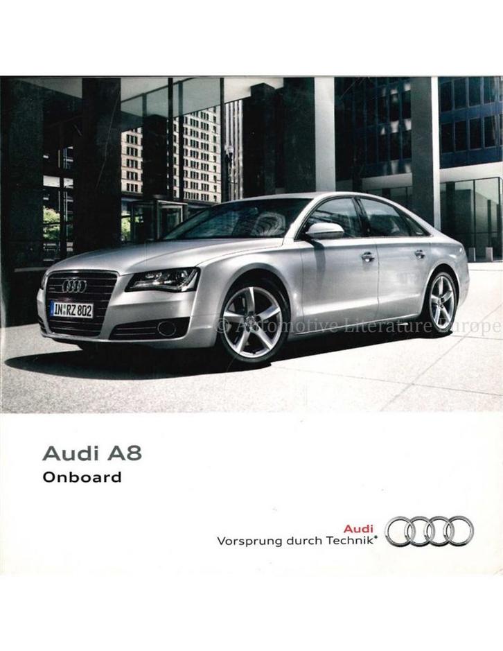 2010 AUDI A8 INSTRUCTIEBOEKJE (ONBOARD) MEERTALIG, Auto diversen, Handleidingen en Instructieboekjes