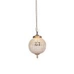 Art Deco hanglamp kristal met goud 35 cm - Kasbah, Huis en Inrichting, Nieuw, Klassiek / Antiek, 75 cm of meer