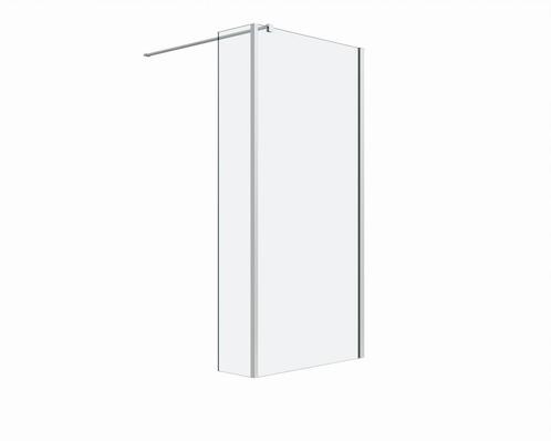 Douchewand met zijwand Silvo Helder glas Chroom, Doe-het-zelf en Verbouw, Sanitair, Verzenden