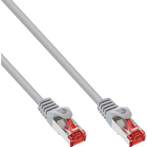 InLine netwerkkabel - Cat6 - S/FTP - 0,5 meter - grijs, Computers en Software, Pc- en Netwerkkabels, Verzenden