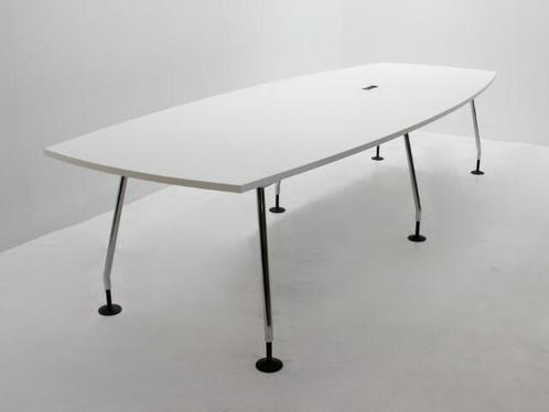 Vergadertafel Gispen - 340x120cm(hxbxd) - wit - 6-poot, Huis en Inrichting, Tafels | Eettafels, Gebruikt, Ophalen of Verzenden