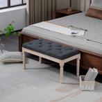 TRUUSK Gestoffeerde Bank Vintage 80x40x43cm Zitbank Bedbank, Huis en Inrichting, Verzenden, Nieuw