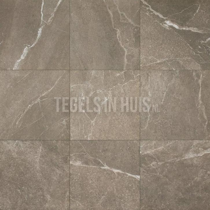 Vloertegel / wandtegel pietra bo mokka mat 60x60, Doe-het-zelf en Verbouw, Tegels, Vloertegels, Nieuw, 10 m² of meer, Keramiek