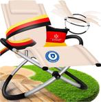 Ligbed - Ligstoel - Zonnebed - Relaxstoel - Beige - KESSER®, Verzenden, Nieuw