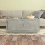 vidaXL Salontafel 102x50x45 cm bewerkt hout betongrijs, 100 tot 150 cm, Verzenden, Nieuw, 50 tot 100 cm