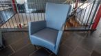 Montis Windy fauteuil Refurbished in Blauw Ohmann 1010 leer, Zo goed als nieuw