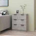 vidaXL Dressoir 60x30x70 cm bewerkt hout betongrijs, Verzenden, Nieuw, 50 tot 100 cm, 25 tot 50 cm