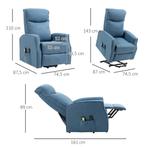TRUUSK Stoel Met Opsta-hulp, Massagestoel Met Afstandsbedien, Huis en Inrichting, Fauteuils, Verzenden, Nieuw