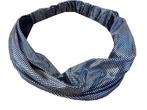 Haarband Bandana 3-in-1 Glitter Zwart Zilver, Verzenden, Nieuw